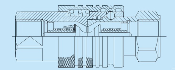 Push Pull Agricultural Coupling Female
