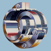 Half Geared-Half Rigid Coupling