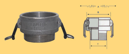 Camlock Male Coupler B