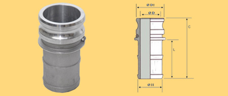 Camlock Hose Adaptor E
